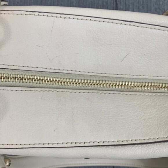 Kate Spade Chain Strap Satchel Shoulder Bag Purse Cream Leather PXRU2671-S363 - Picture 14 of 17